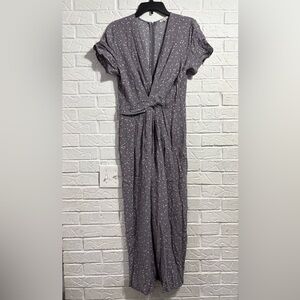 Black Swan Gray Romper with White Dots